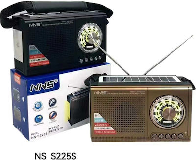 Tradesor 142258 Portable Radio Solar with Bluetooth Black