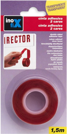 Inofix 1997 Transparent Self-Adhesive Double-Sided Tape Transparent 19mmx1.5m 1pcs