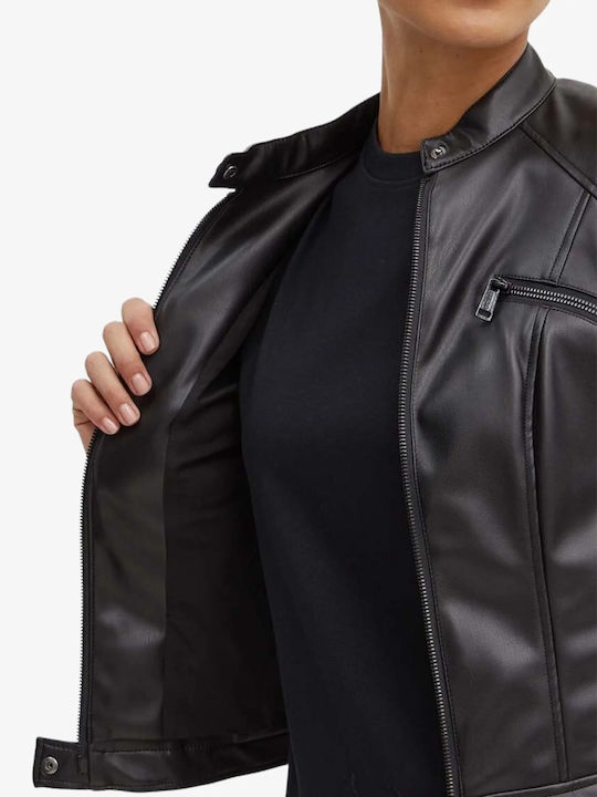 Γυναικείο Biker Jacket Μαύρο
