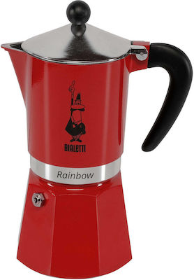 Bialetti Rainbow Espresso-Kanne 6 Cups Silber