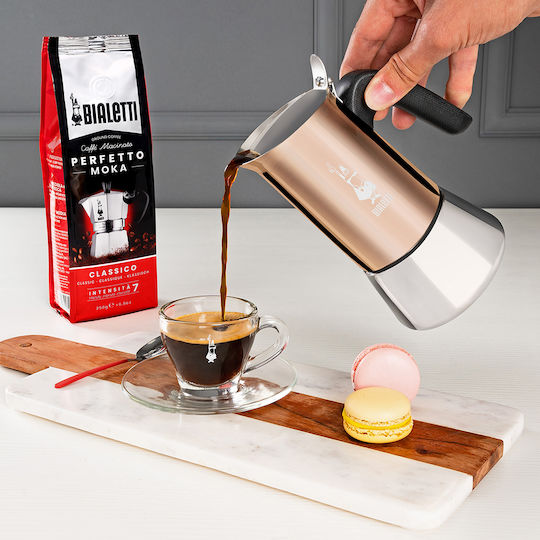 Bialetti Stovetop Espresso Pot 4 Cups Copper