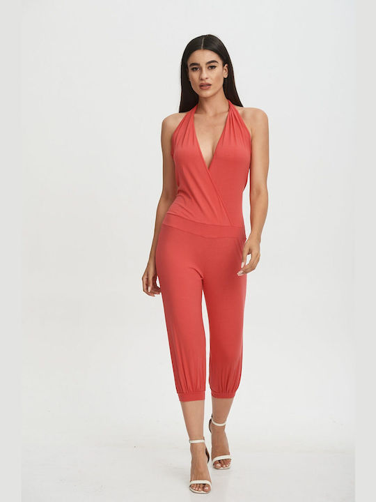 Comfuzio Damen Einteiler Anzug Coral