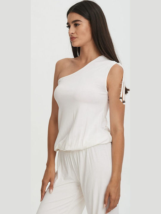 Damen Einteiler Anzug White