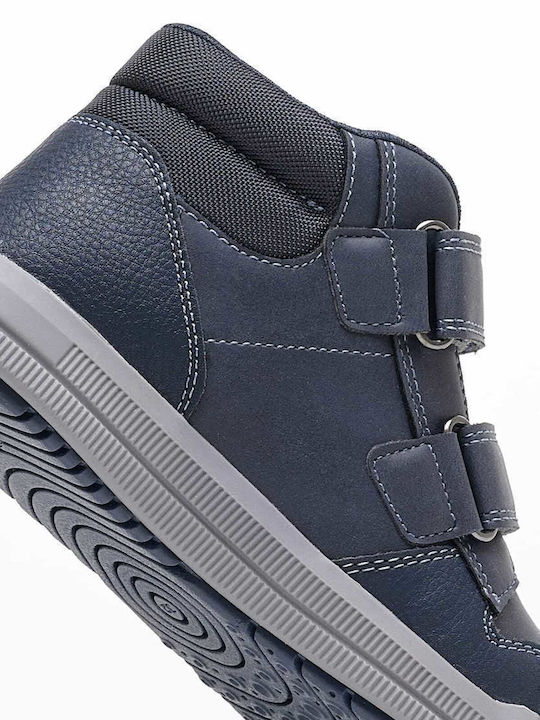 Arzach Kids Sneakers High Anatomic with Scratch Blue
