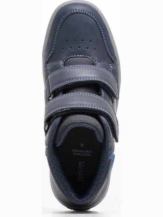 Arzach Kids Sneakers High Anatomic with Scratch Blue