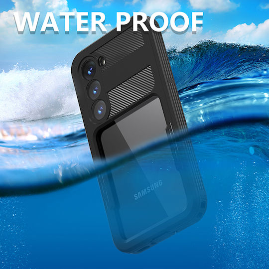 Shellbox 360 Full Cover Plastic Impermeabil Negru (Galaxy S23)