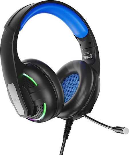 XO GE-09 Over Ear Gaming Headset cu conexiune 3,5mm / USB Negru