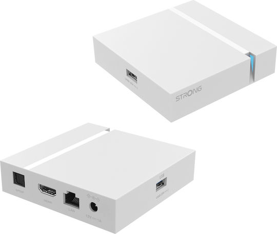 Strong TV Box LEAP-S3+ 4K UHD με WiFi USB 2.0 16GB RAM και 16GB Αποθηκευτικό Χώρο με Λειτουργικό Android και Google Assistant