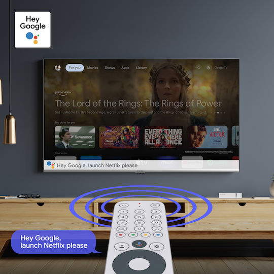 Strong TV Box LEAP-S3+ 4K UHD με WiFi USB 2.0 16GB RAM και 16GB Αποθηκευτικό Χώρο με Λειτουργικό Android και Google Assistant