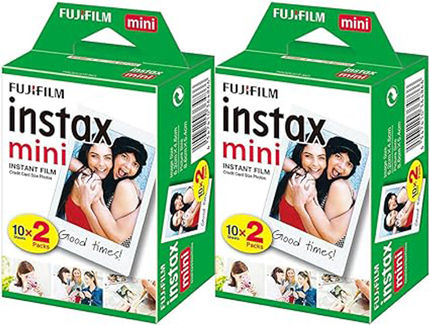 Fujifilm Color Instax Mini Instant Φιλμ (2x20 Exposures) White