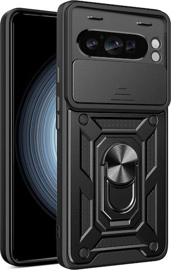 Techsuit Camshield Back Cover Plastic / Silicone Black (Google Pixel 9 / 9 Pro)