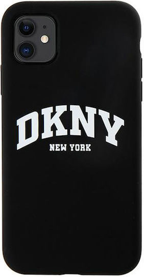 Dkny Handyhülle für iPhone 11, kompatibel mit Magsafe, Dkhmn61snyach Dkny Hc Magsafe Silikon in Weiß mit Arch-Logo, Schwarz