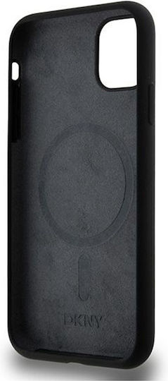 Dkny Handyhülle für iPhone 11, kompatibel mit Magsafe, Dkhmn61snyach Dkny Hc Magsafe Silikon in Weiß mit Arch-Logo, Schwarz