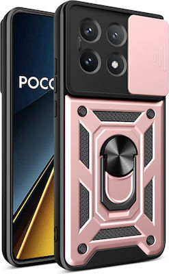 Techsuit Camshield Back Cover Rose Gold (Poco X6 Pro)