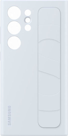 Samsung Standing Grip Back Cover Silicone Light Blue (Galaxy S24 Ultra)