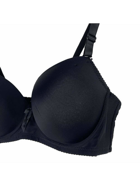 Hana Bra with Light Padding Black