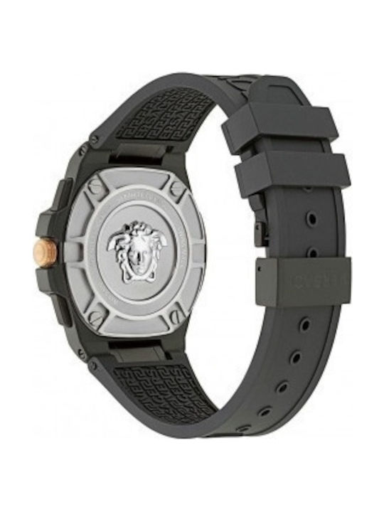 Versace Greca Extreme Ρολόι Μπαταρίας με Καουτσούκ Λουράκι Versace Greca Extreme Ρολόι Μπαταρίας με Καουτσούκ Λουράκι