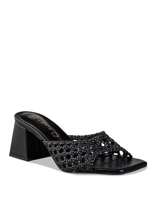 Envie Shoes Heel Mules Black