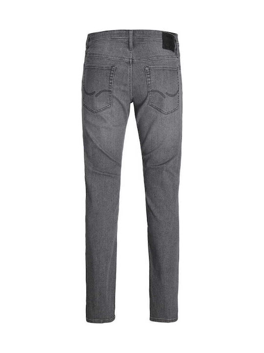 Glenn Men's Jeans Pants Elastic with Slim Fit Grey