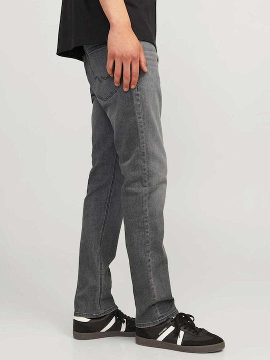Glenn Men's Jeans Pants Elastic with Slim Fit Grey