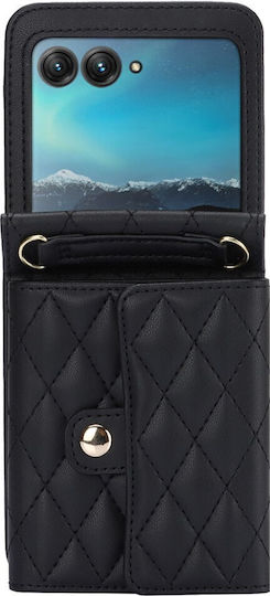 Puff Rhombus Wallet Πλαστικό Μαύρο (Razr 40 Ultra)