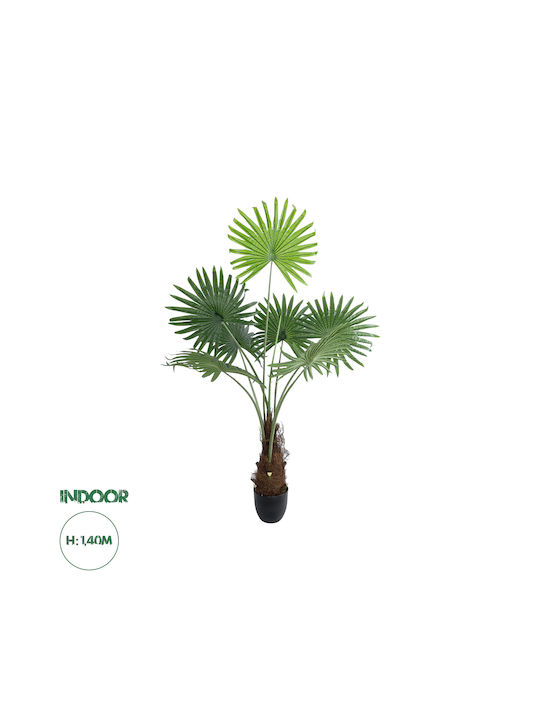 Plantă artificială de palmier Serenoa Globostar pentru grădină 20971, plantă decorativă de palmier Serenoa Φ60 X H140cm