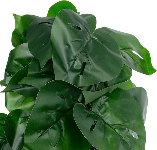 Globostar Artificial Garden Monstera Plant 20945 Διακοσμητικό Φυτό Μονστέρα Φ40 X Υ33cm