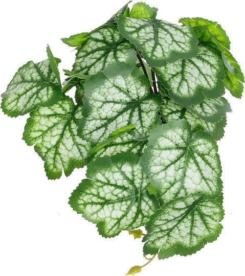 Globostar Künstliche Garten Weiße Begonie Pflanze 20947 Dekorative Pflanze Weiße Begonie Φ23 X Υ16cm
