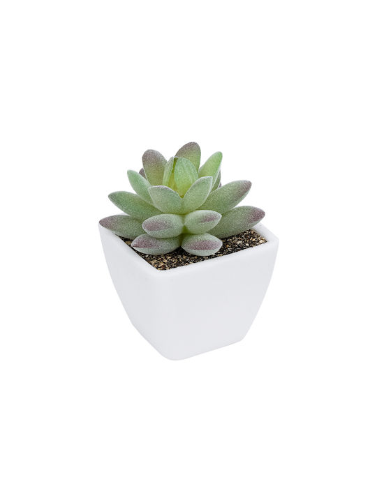 Globostar Artificial Garden Succulent Sedeveria Potted Plant 20975 Decorative Plant Phoenix Serenoa H7 X H8cm
