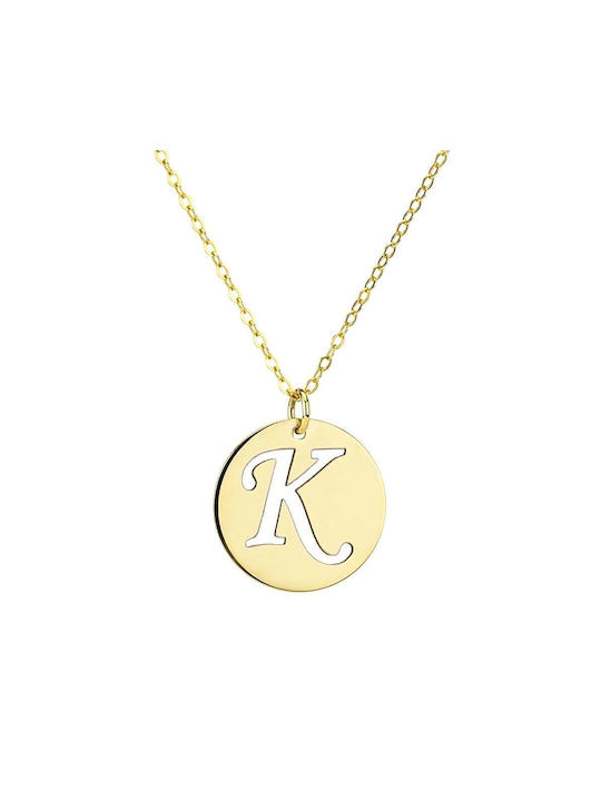 Goldsmith Necklace from Gold Plated Silver with Letter Option