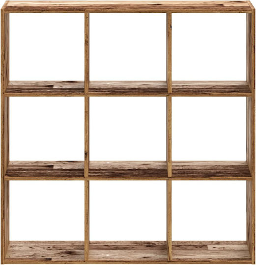 Bibliotecă Din Lemn Vechi 102x32x102cm