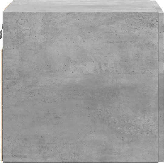Wall Mounted Living Room Cabinet Made of Particle Board Grey 40x42.5x40cm