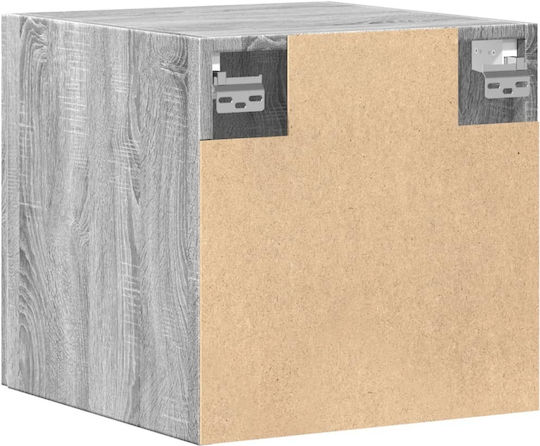 Hängeschrank fürs Wohnzimmer aus Spanplatte Grau 40x42,5x40 cm