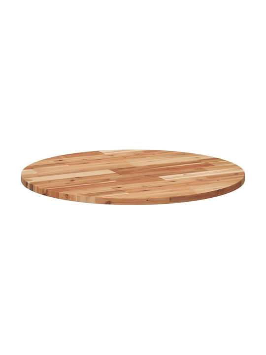 vidaXL Round Table Surface made of Solid Wood Acacia 70x70x2cm 4008697 1pcs