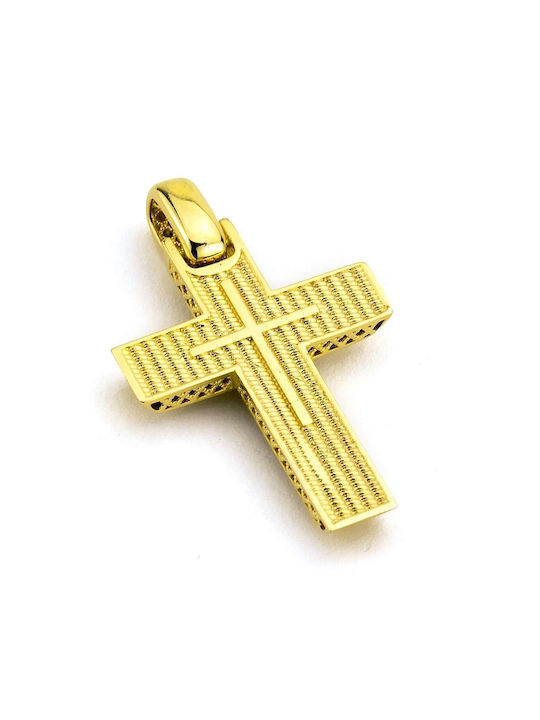 Goldsmith Men's Gold Cross 14K Double Sided