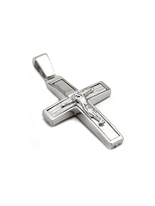 Goldsmith Men's Gold Cross 14K Double Sided with the Crucified