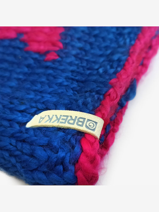 Comix Pom Pom Beanie Unisex Beanie Knitted in Navy Blue color