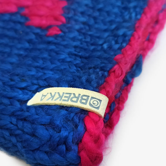 Comix Pom Pom Beanie Unisex Beanie Gestrickt in Marineblau Farbe