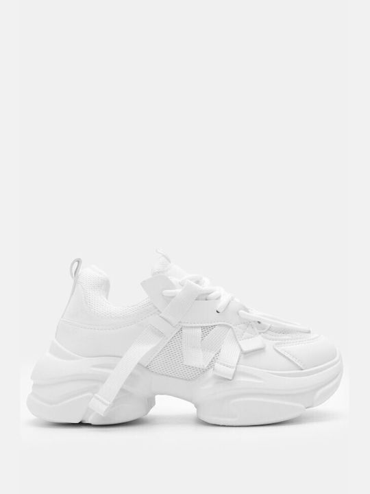 Luigi Chunky Sneakers White