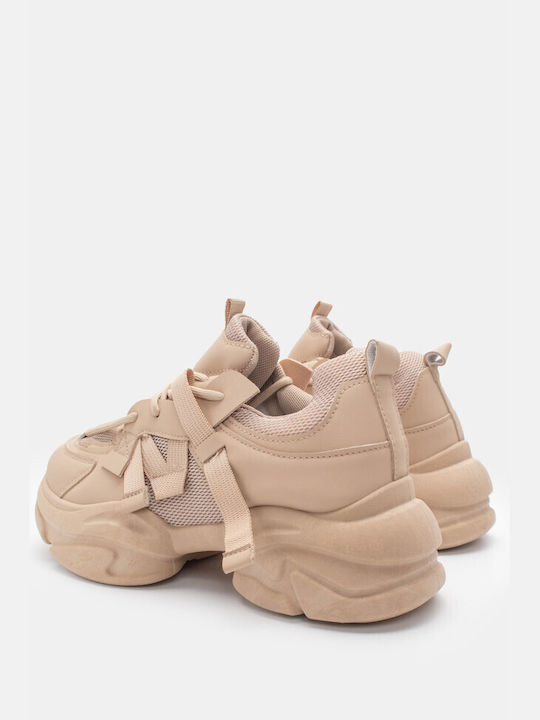 Luigi Chunky Sneakers Beige-dark