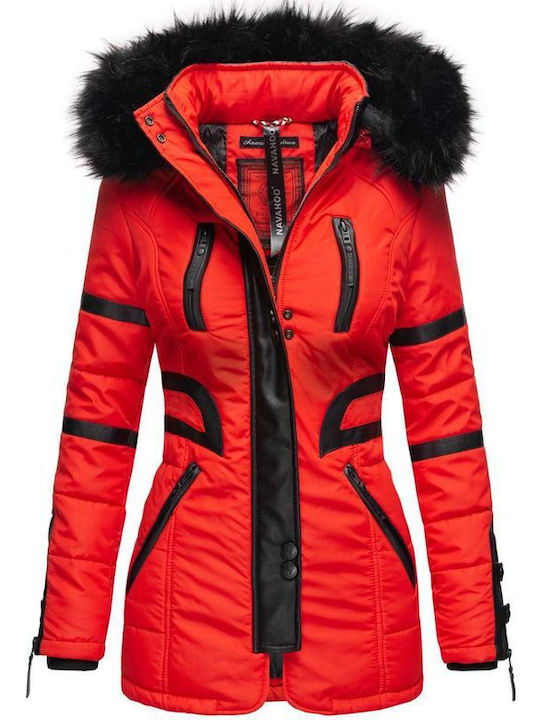 Navahoo Damen Bikerjacke RED NAV-MOON-RED