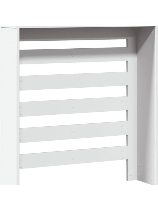 vidaXL Radiator Cover Made of White Particleboard 78x20x82cm