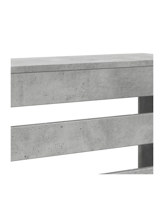 vidaXL Heizkörperabdeckung aus Spanplatte Grau 104x20x82cm
