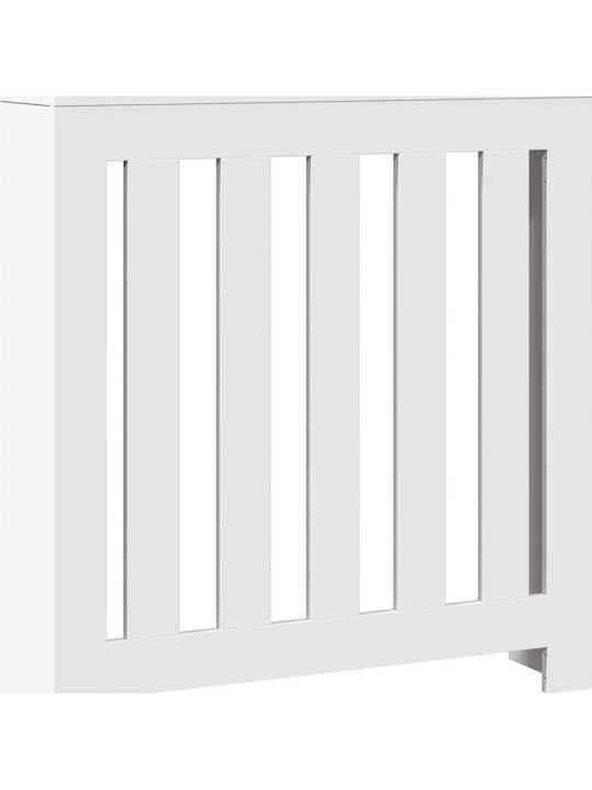 vidaXL White Particleboard Radiator Cover 78x20x82cm