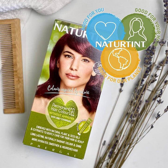 Naturtint Βαφή Μαλλιών Χωρίς Αμμωνία 5m Καστανό Ανοιχτό Μαονί 50ml
