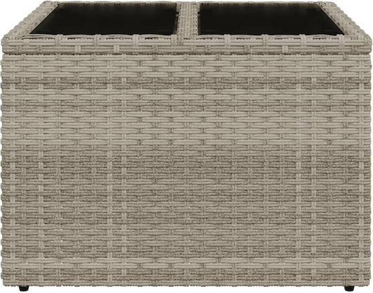 Tisch für kleine Außenbereiche Stabil Gray 55x55x37cm