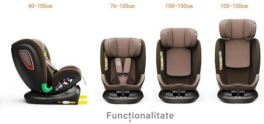 Buf Boof Platinum Deluxe Καθισματάκι Αυτοκινήτου i-Size με Isofix Coffee 0-36 kg