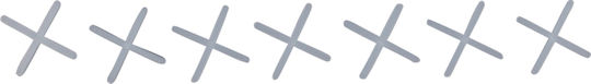 Uncle George Cross Tile Spacer 1.5mm 100pcs