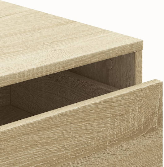 Wooden Chest of Drawers with 4 Drawers Sonoma 60x41x76cm