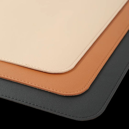 Ebest Cork & Leather Desk Mat Stitched Mouse Pads 800*400*2mm Brown